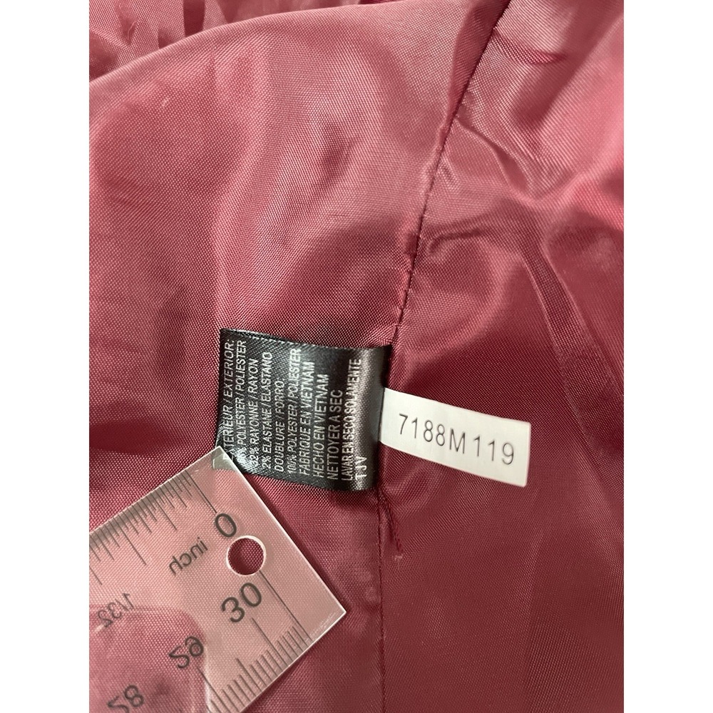 TAHARI Arthur S. Levine Women's Burgundy Blazer Jacket Size 6 Lined Career - Picture 11 of 13